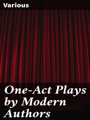 cover image of One-Act Plays by Modern Authors